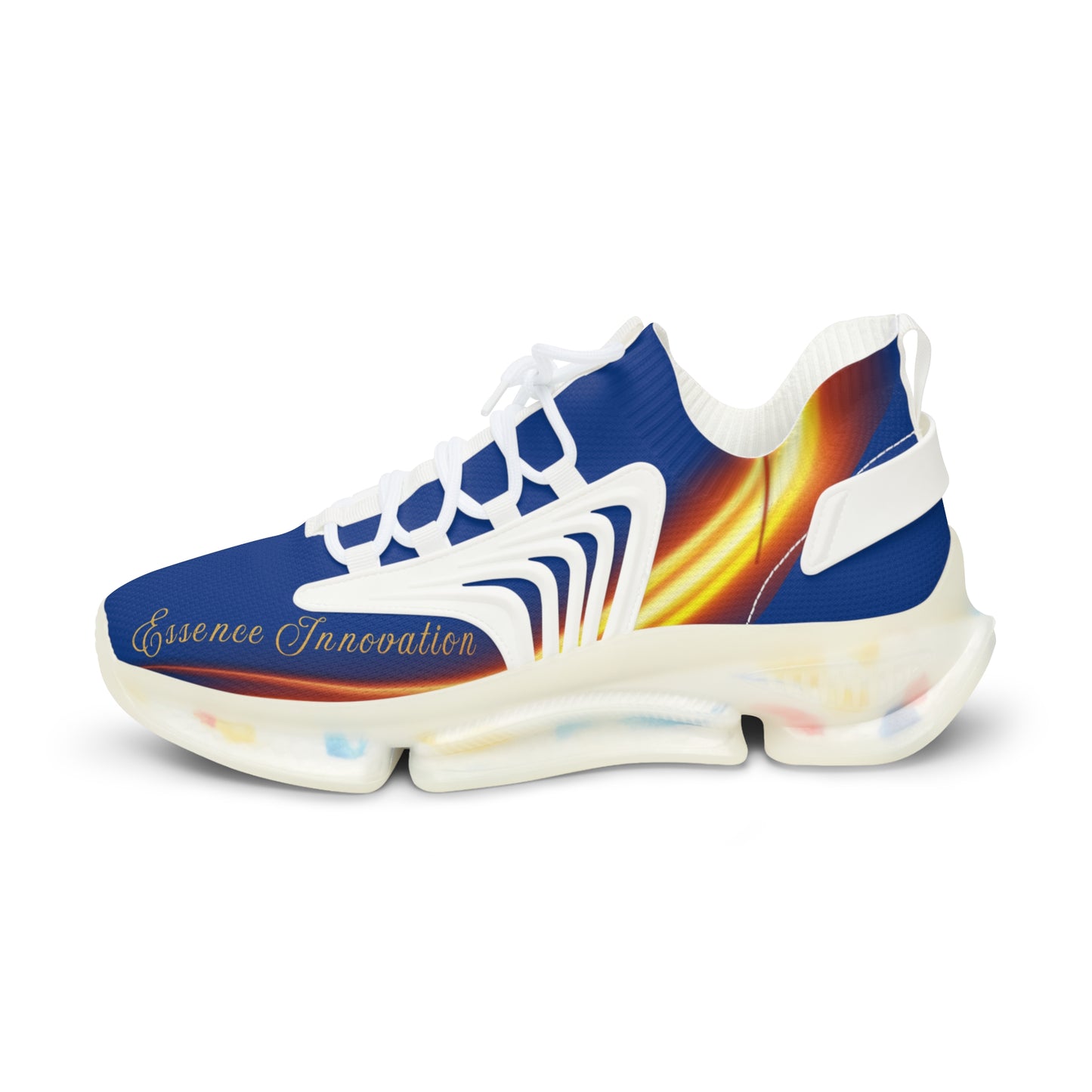 Dark Blue Trendsetter Flame | Men’s Performance Sneakers | White Sole