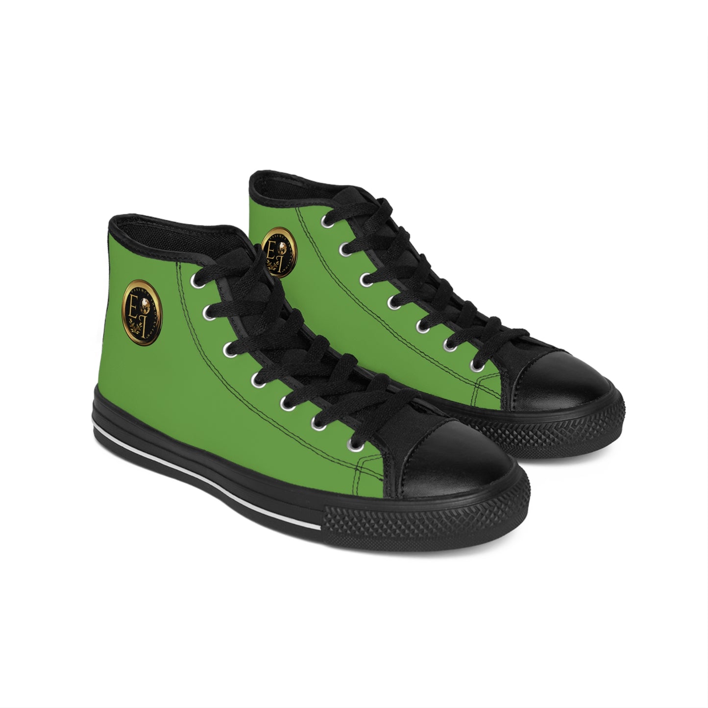 Essence Innovation Mens Streetwear | HighTop Sneakers | Light Green