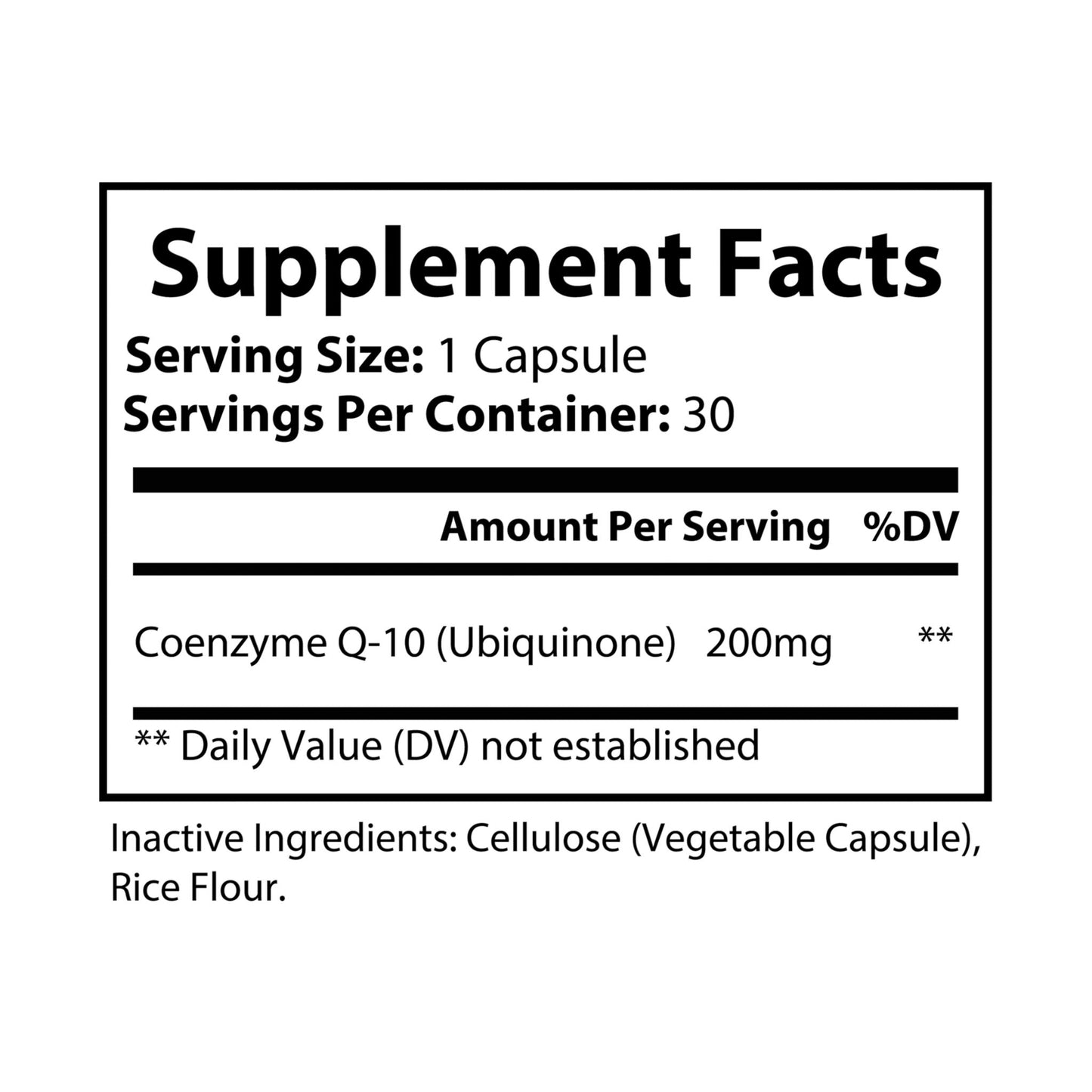 EI CoQ10 Supplement | Antioxidant & Energy Support | 30 Capsules