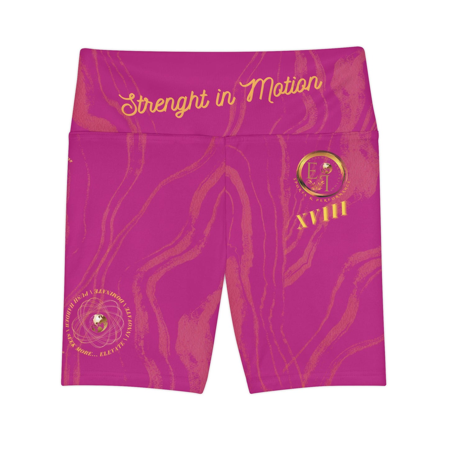 Seek More WSS XVIII | EI Sports Workout Shorts Striped | Pink