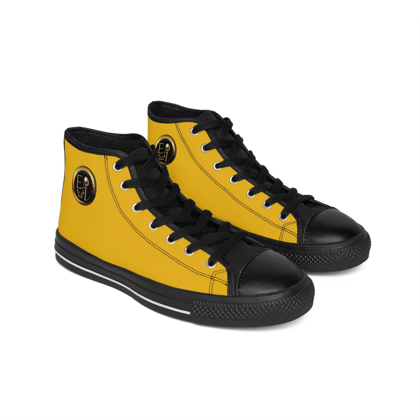 Essence Innovation Mens Streetwear | HighTop Sneakers | Yellow