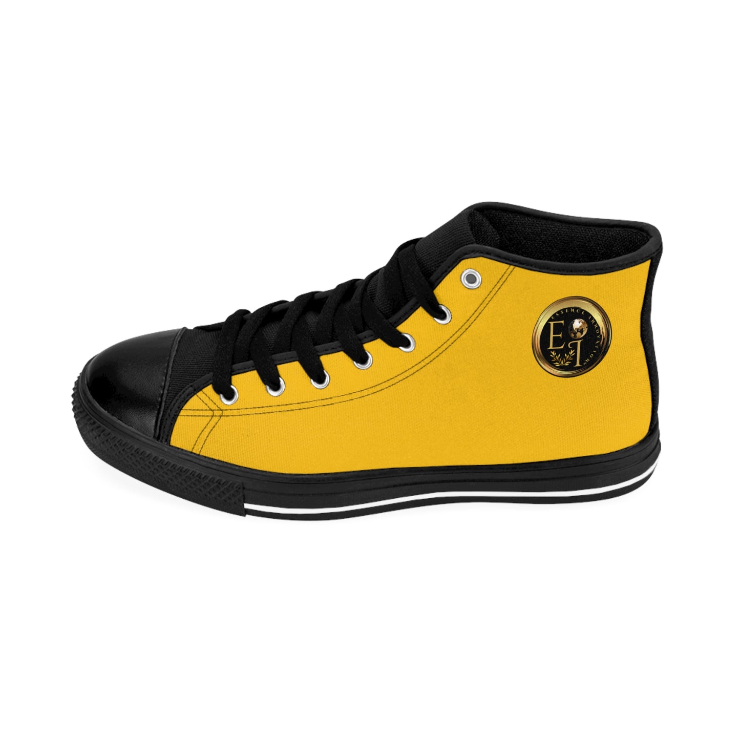 Essence Innovation Mens Streetwear | HighTop Sneakers | Yellow