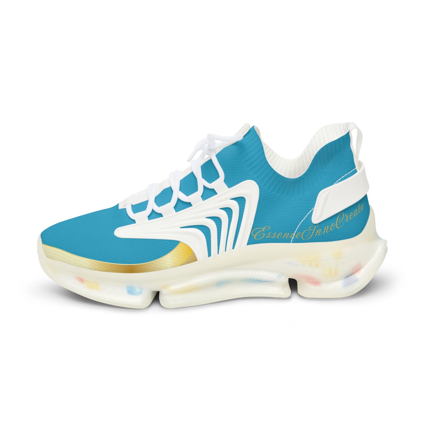 EssenceInnoCreate Turquoise | Men’s White Trim Mesh Sneakers