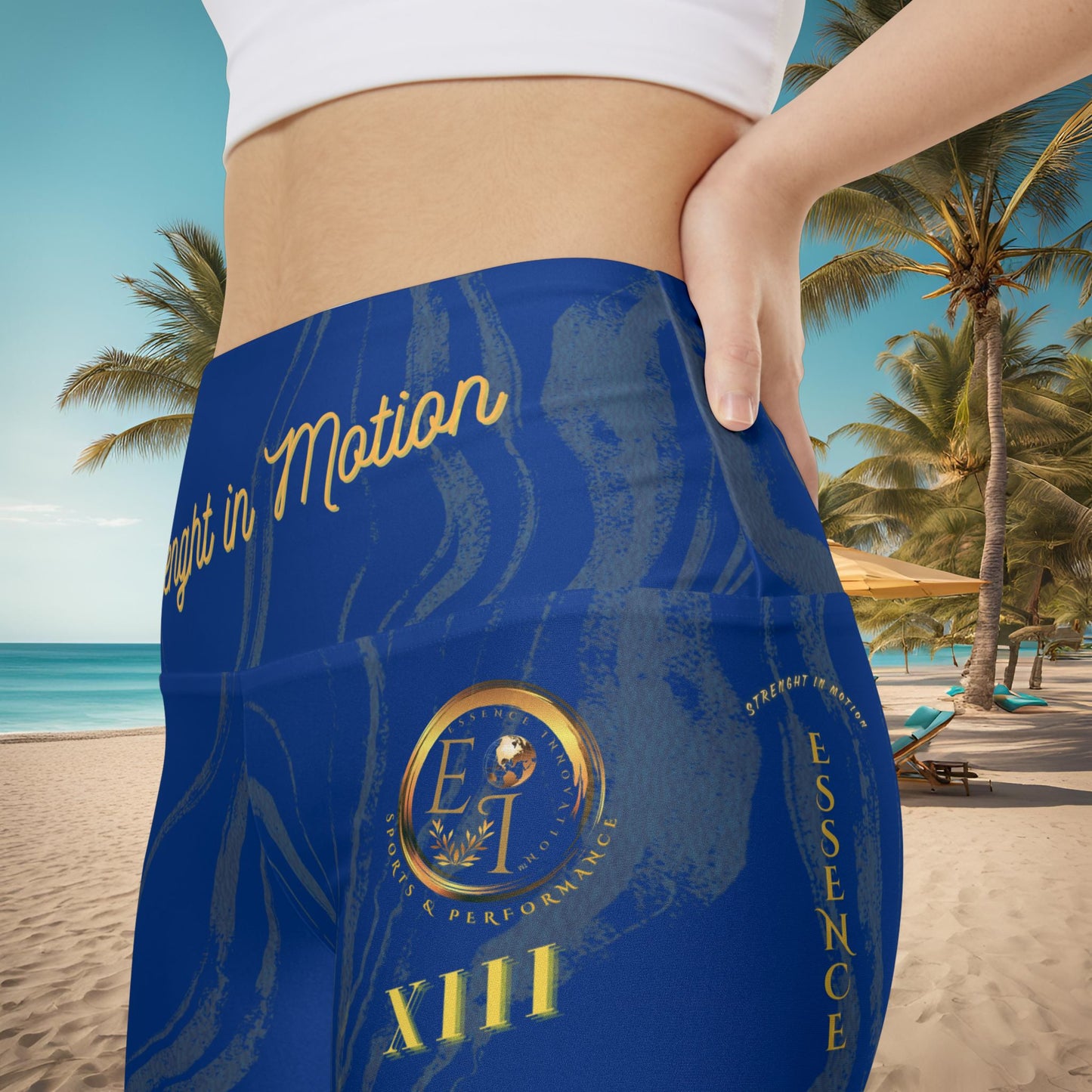 Seek More WSS XIII | EI Sports Workout Shorts Striped | Dark Blue