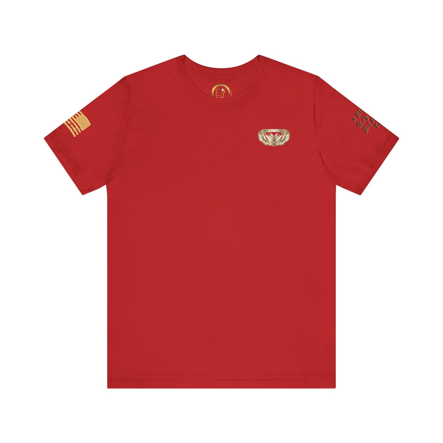 Essence Red Veteran Tee – Patriotic Tribute T-Shirt