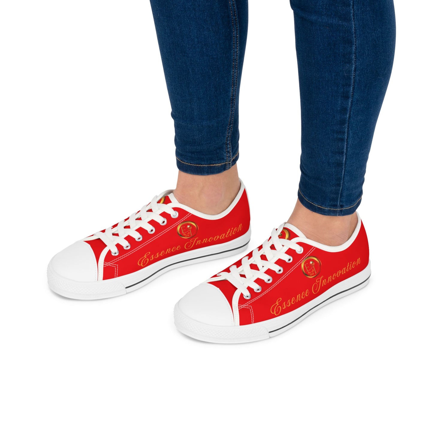 Ladies Essence Innovation Classics | Red | White Sole LowTops
