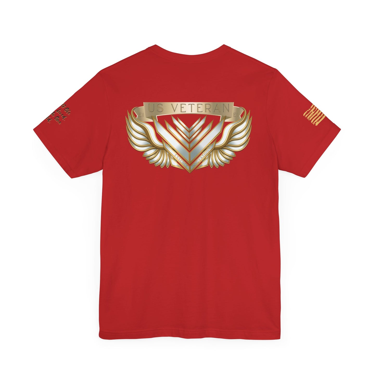 Essence Red Veteran Tee – Patriotic Tribute T-Shirt