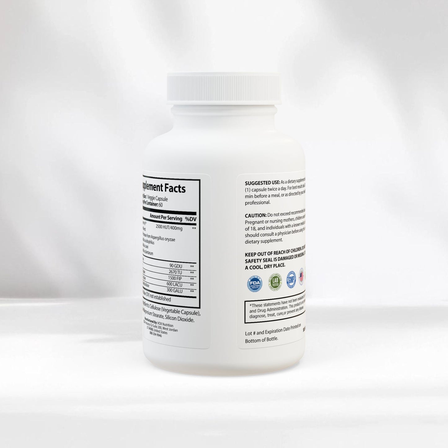 EI Digestive Enzyme Blend | Advanced Digestion Support | 60 Capsules