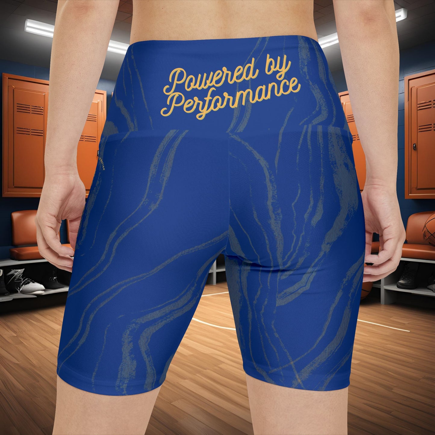 Seek More WSS XIII | EI Sports Workout Shorts Striped | Dark Blue