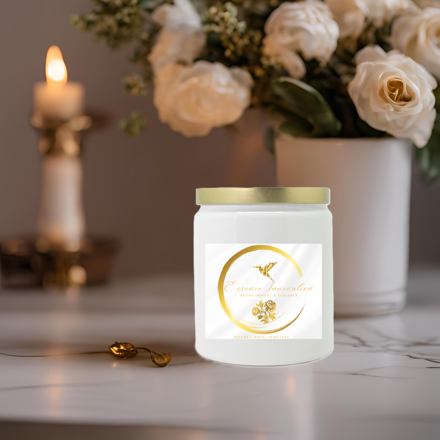 Golden Rose Harvest | Apple Harvest | Luxe Ceramic Candle 9oz