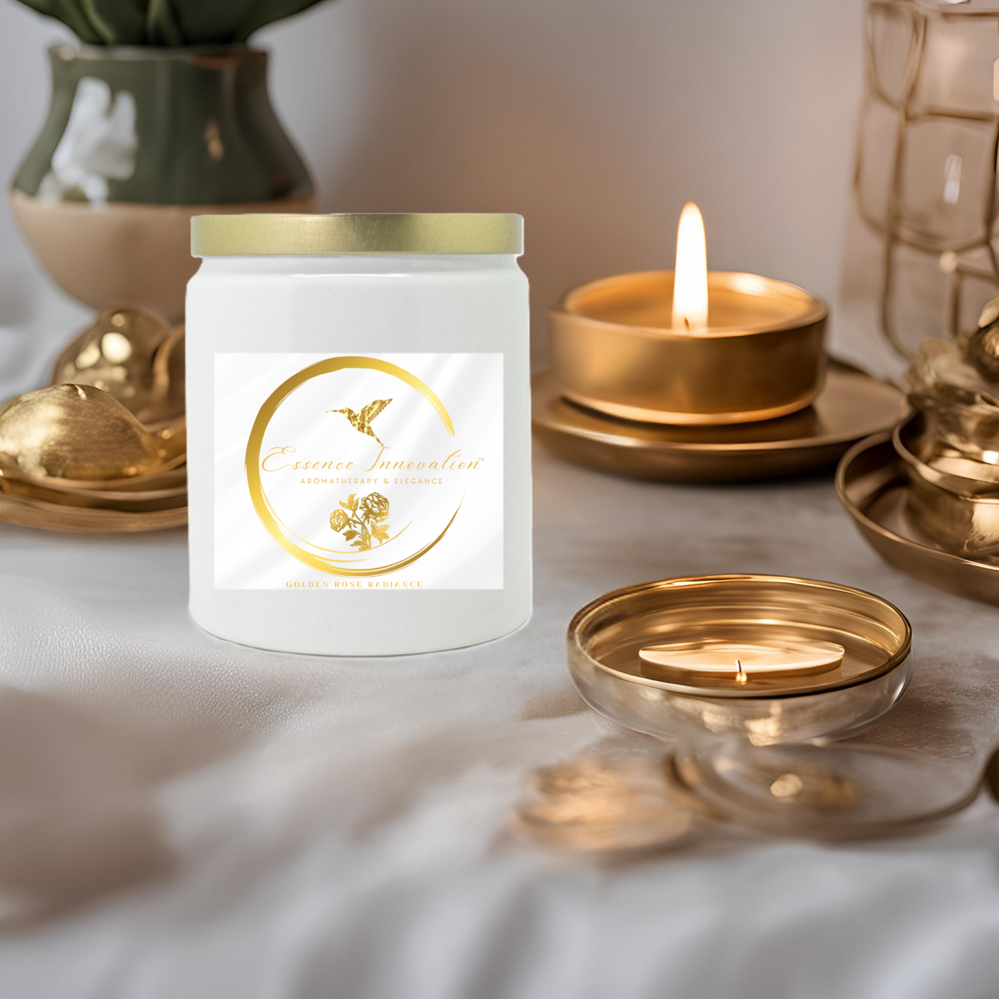 Golden Rose Harvest | Apple Harvest | Luxe Ceramic Candle 9oz