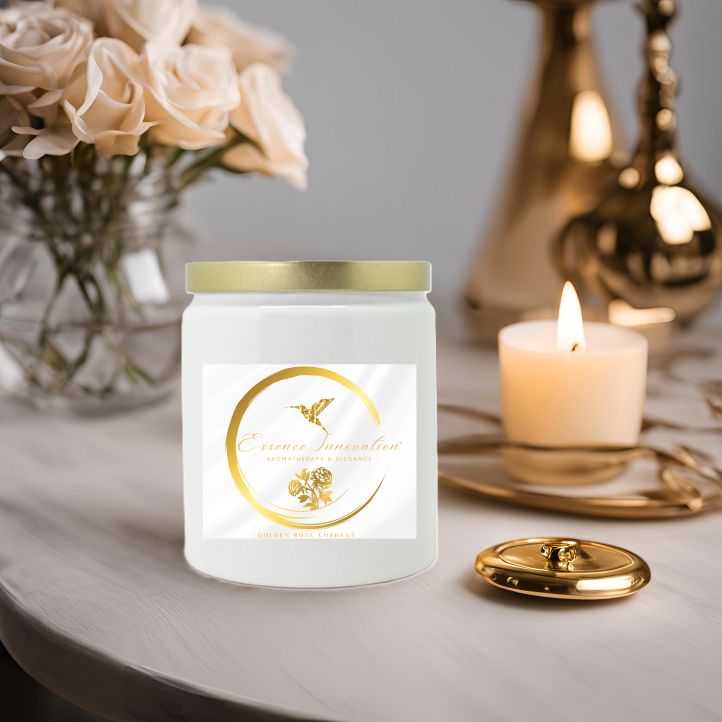 Golden Rose Harvest | Apple Harvest | Luxe Ceramic Candle 9oz
