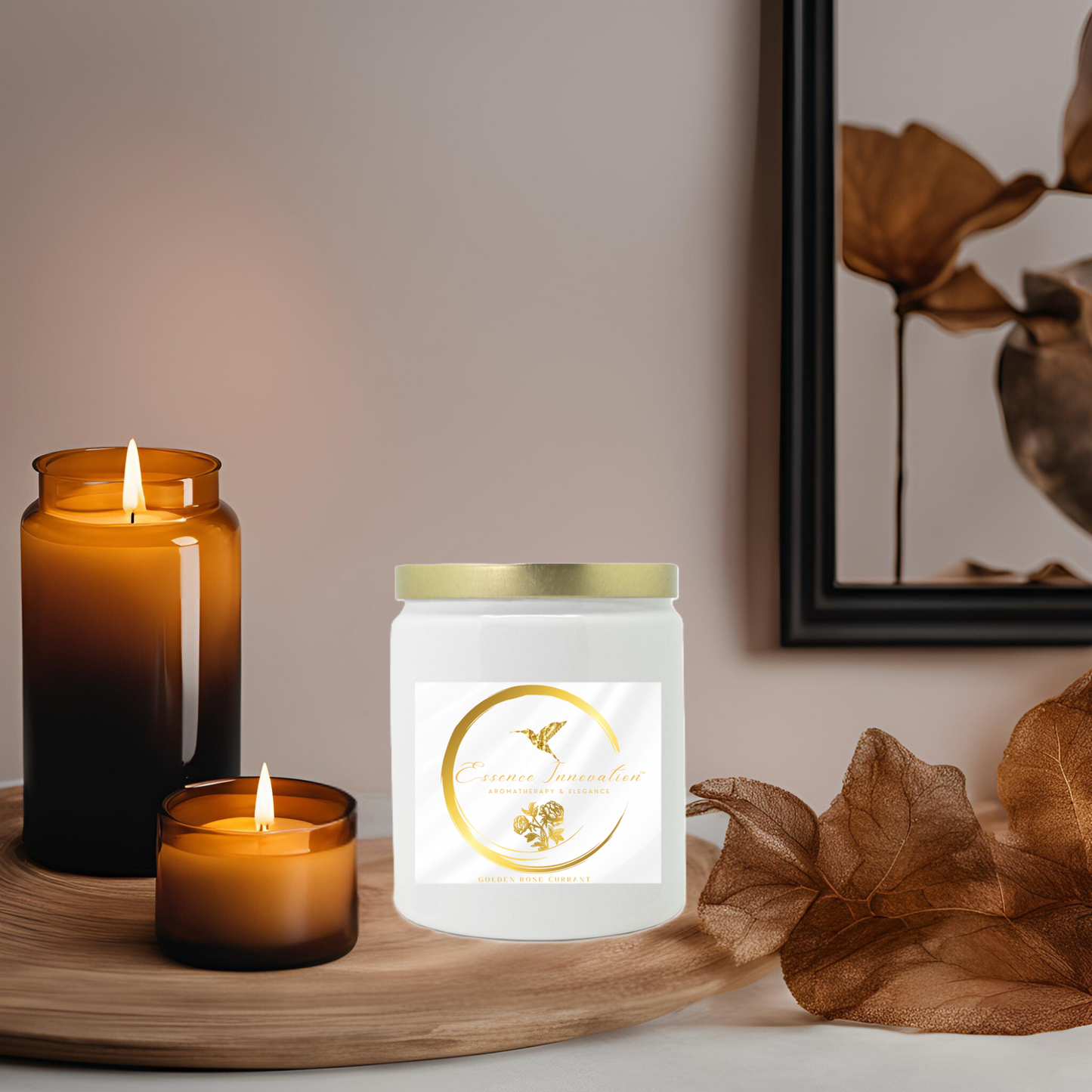 Golden Rose Harvest | Apple Harvest | Luxe Ceramic Candle 9oz