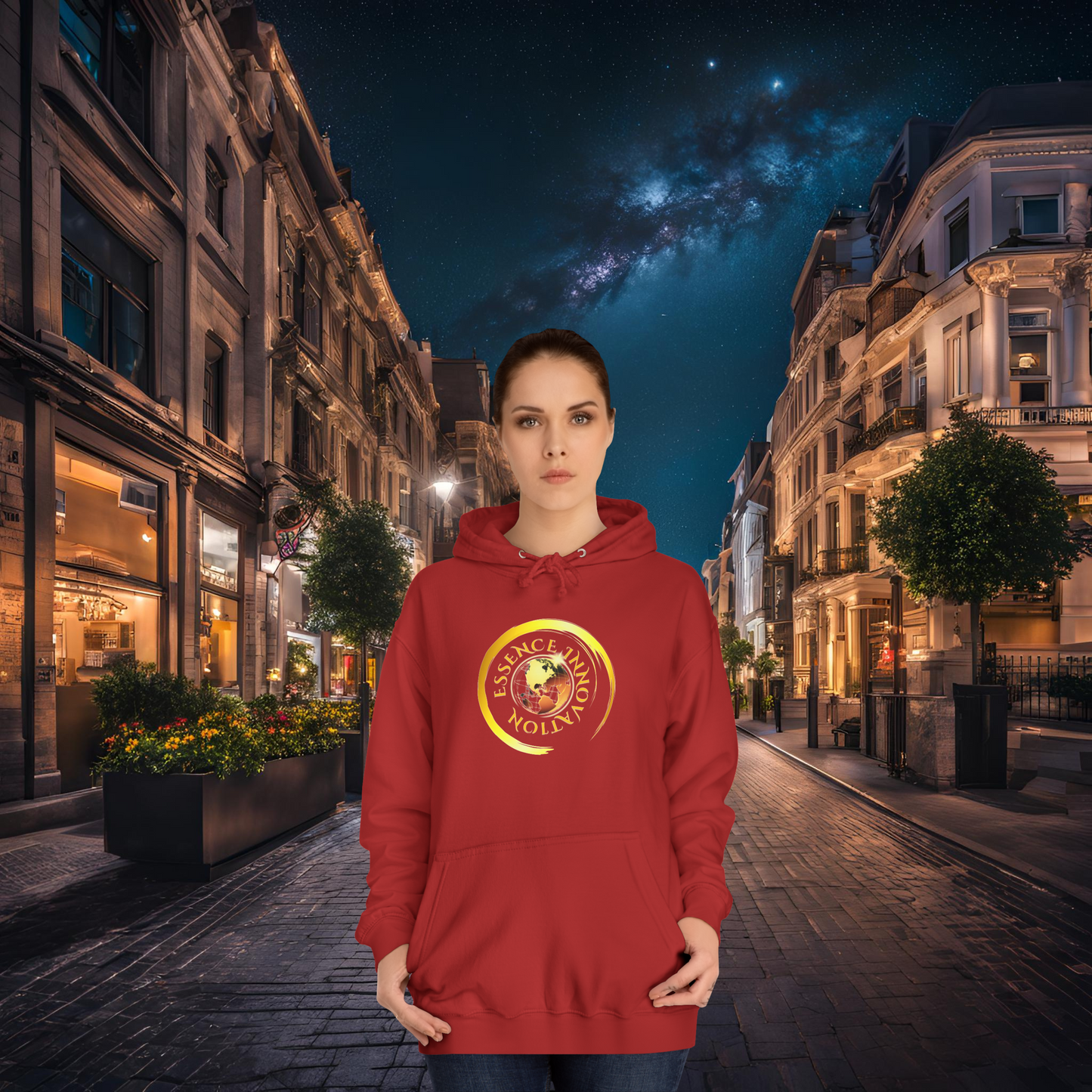 Seek More Fire Red | Luxury Hoodie | EI Fashion Apparel