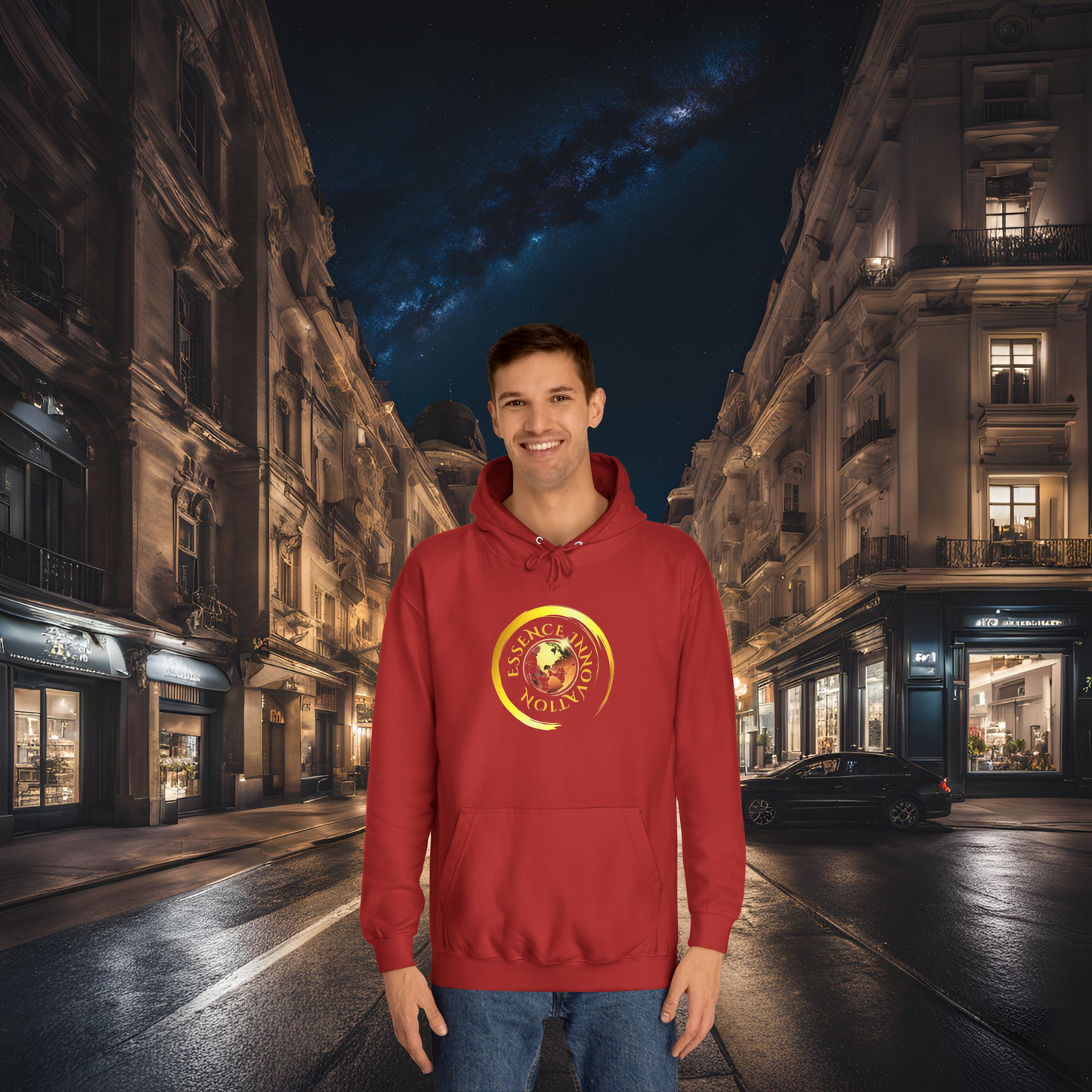 Seek More Fire Red | Luxury Hoodie | EI Fashion Apparel