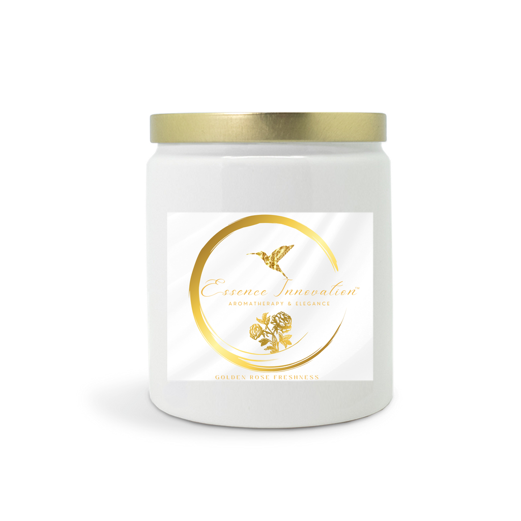 Golden Rose Freshness | Clean Cotton | Luxe Ceramic Candle 9oz